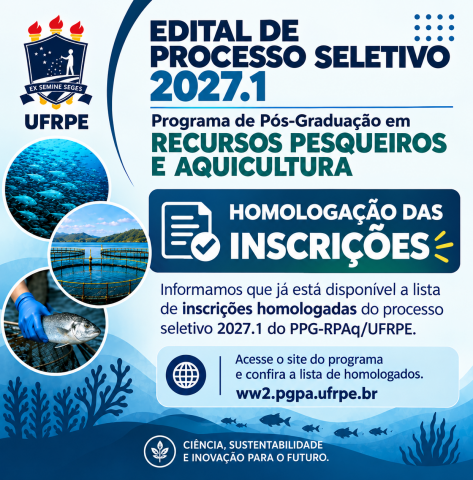 Homologação das inscrições